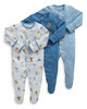 Animal Alphabet Jersey Cotton Sleepsuits 3 Pack image number 1