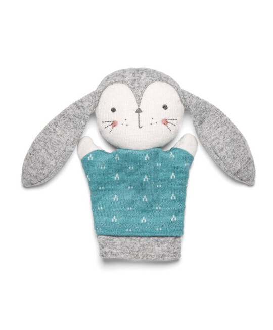 Knitted Bunny Puppet Soft Toy image number 1