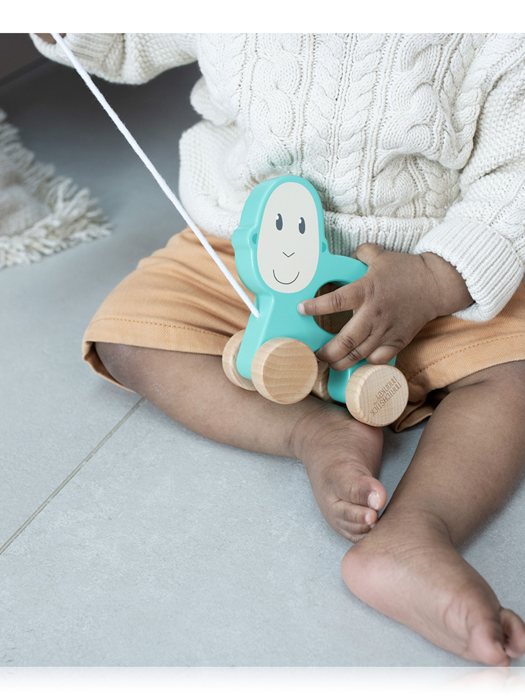 Matchstick Monkey Playtime Pull Along Animal - Matchstick Monkey image number 1