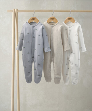 Farmyard Sleepsuits (Pack of 3)