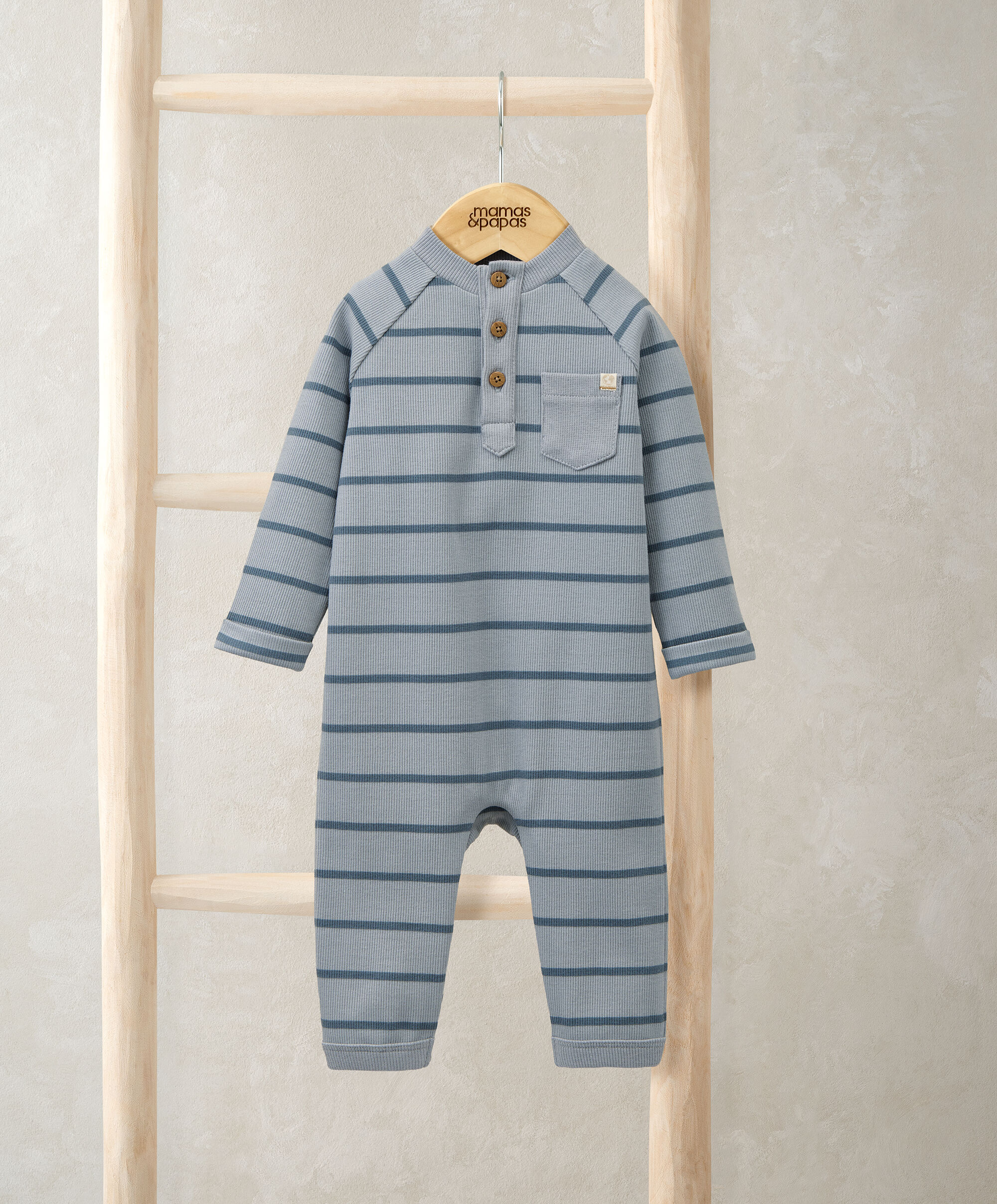 Striped Rib Romper image number 1