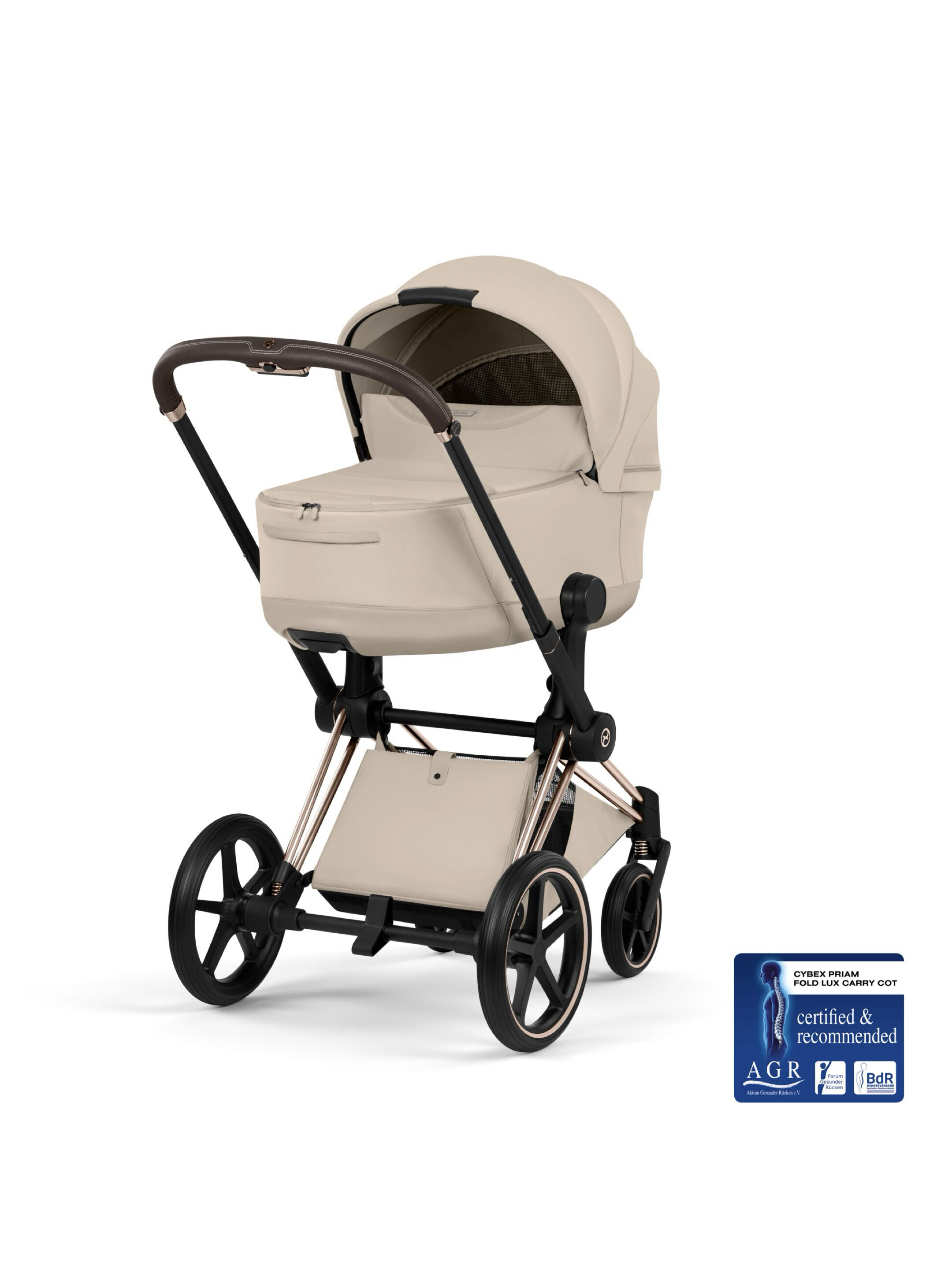 Cybex Priam Fold Lux Carry cot - Cozy Beige image number 5