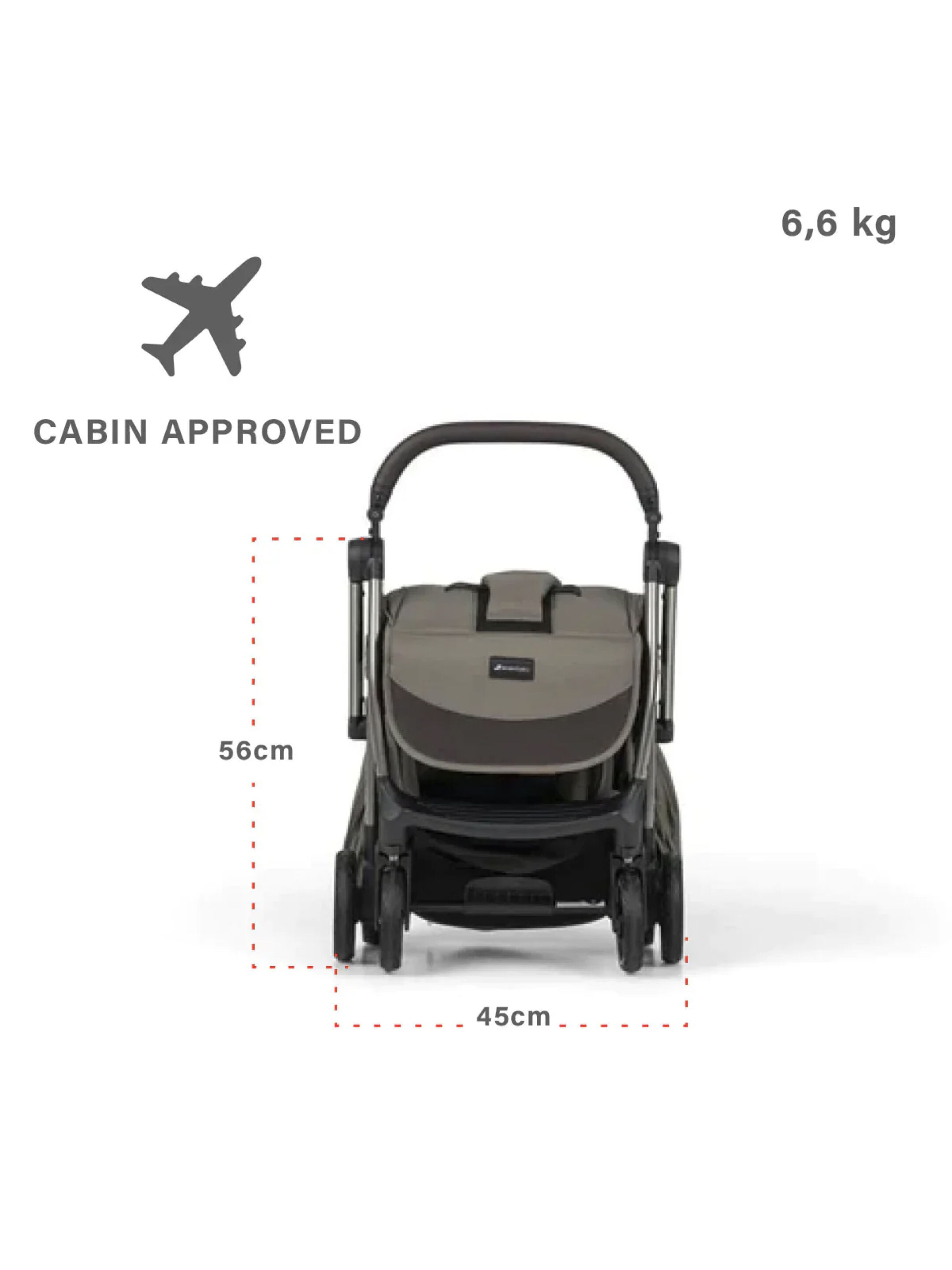 Leclerc Influencer Air Stroller with Bumper Bar and Sun Canopy and Footrest- Olive Green image number 3