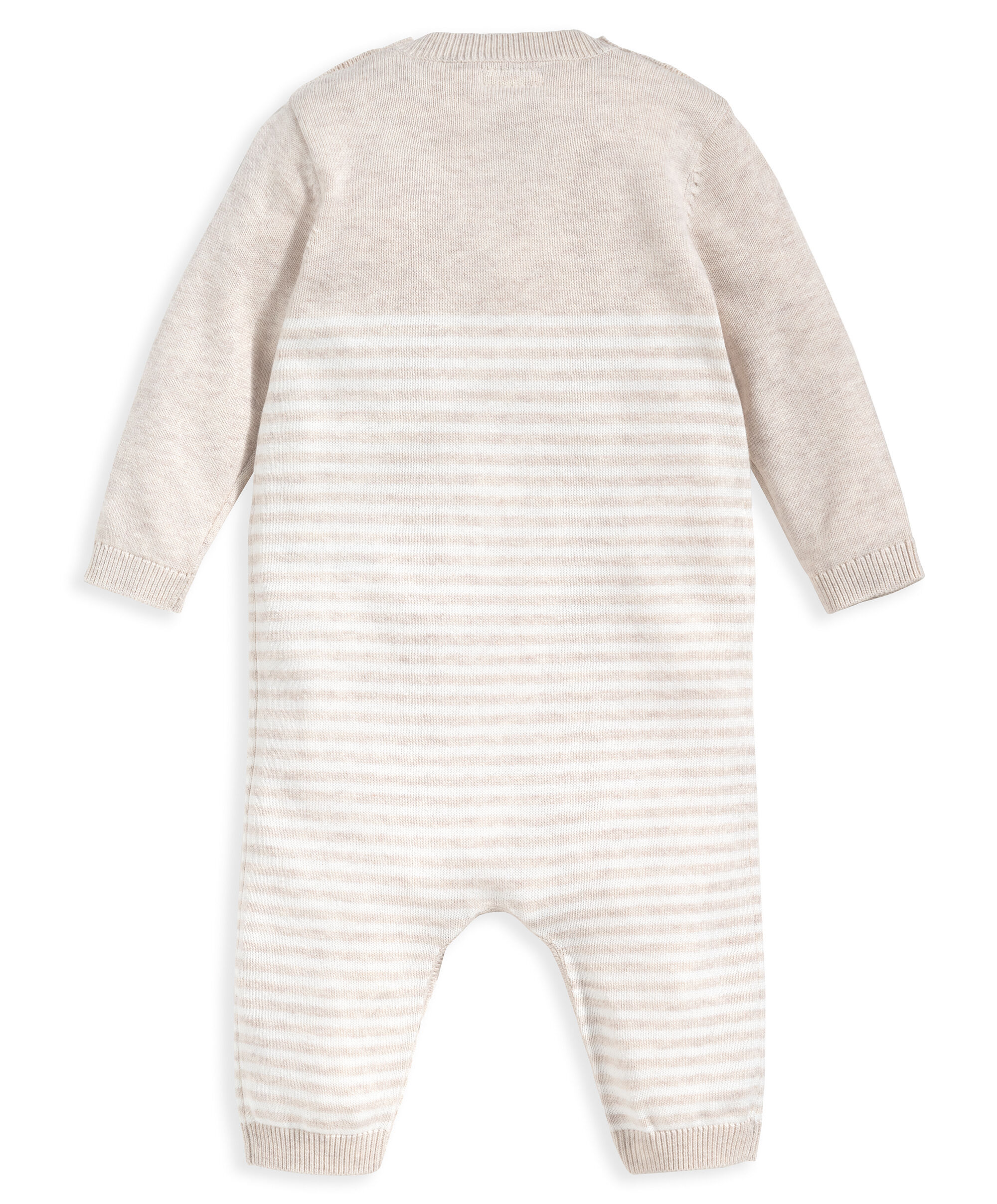 Knit Romper With Bear image number 2