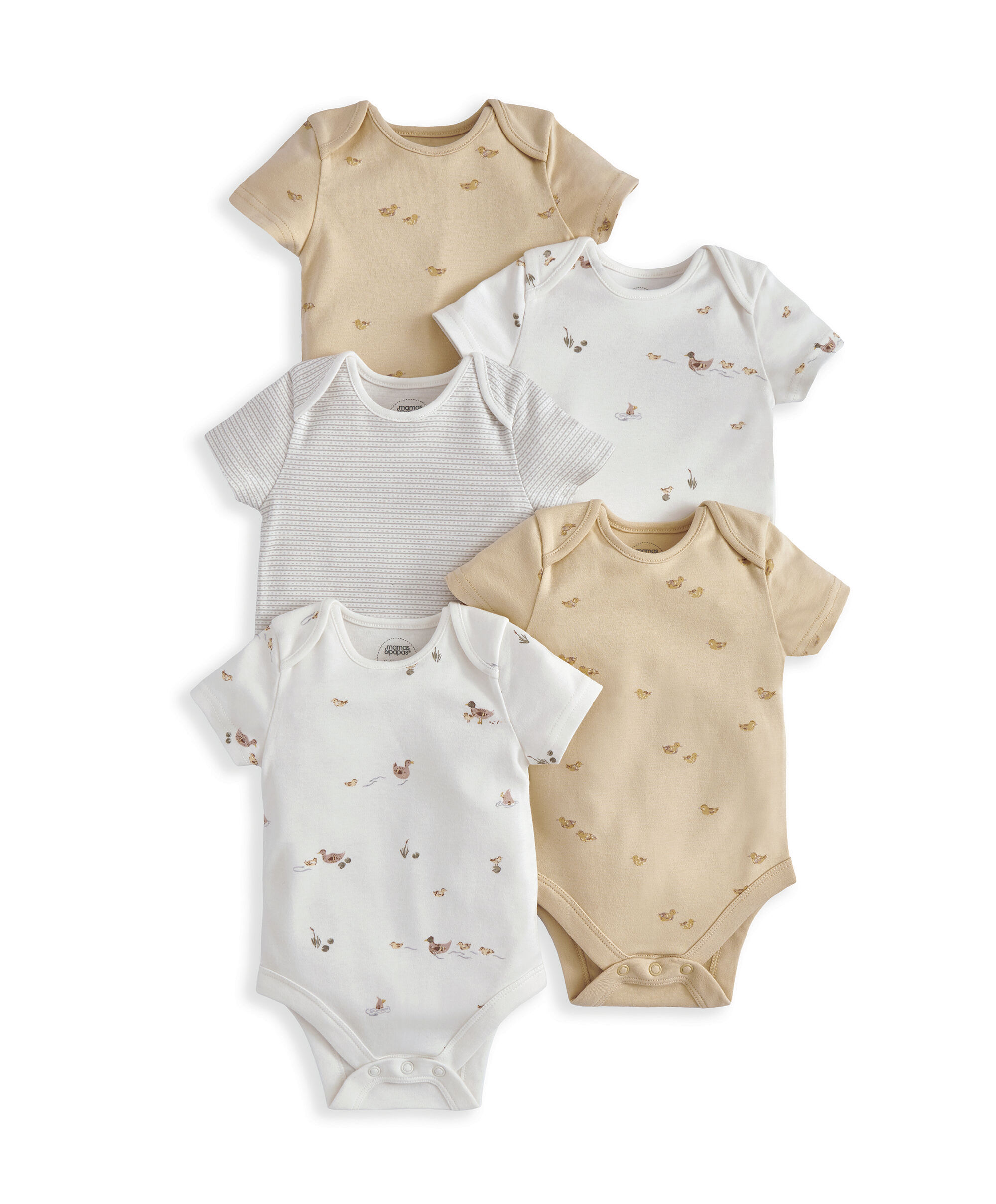 Duckling Short-Sleeved Bodysuits (Pack of 5) image number 2