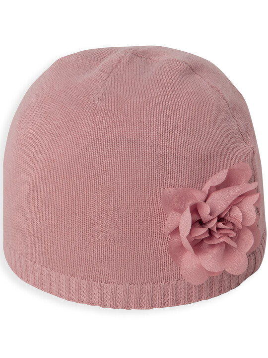 Pink Flower Hat & Bootie Set image number 2
