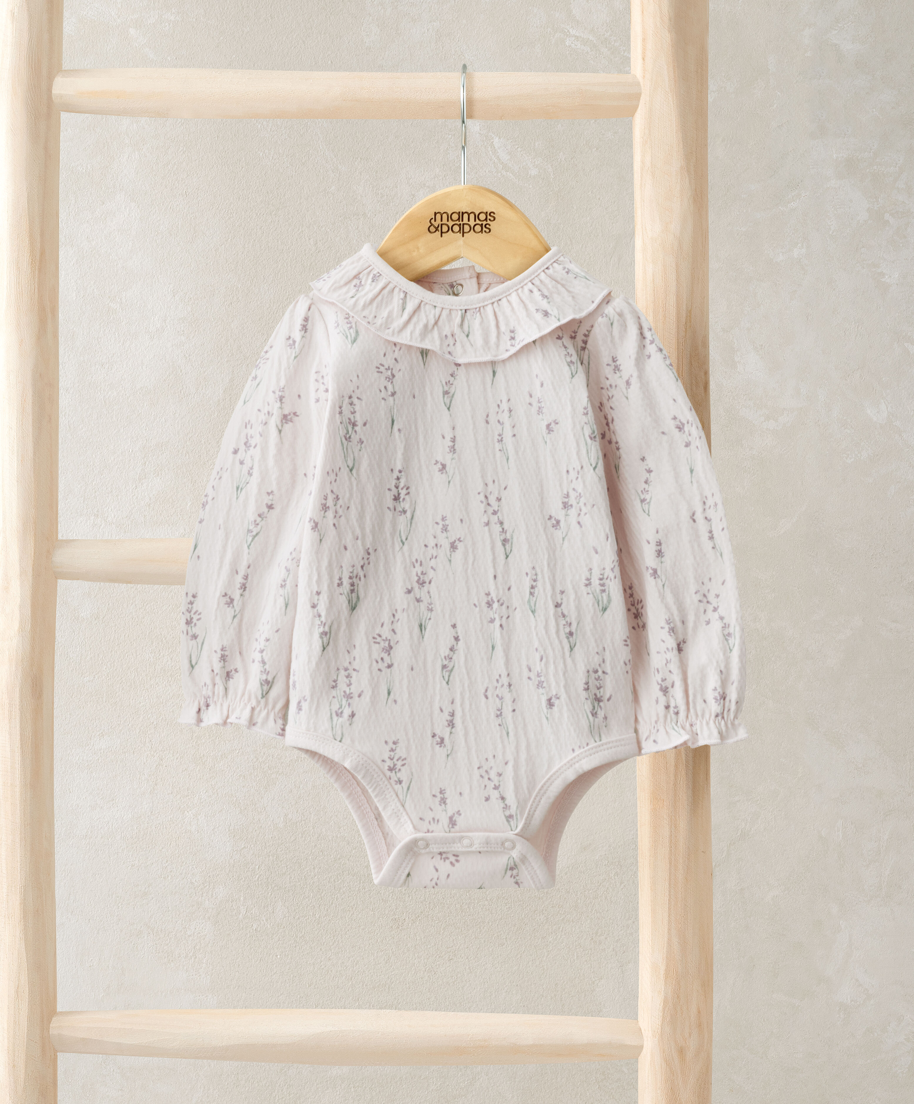 Lavender Print Bodysuit image number 1