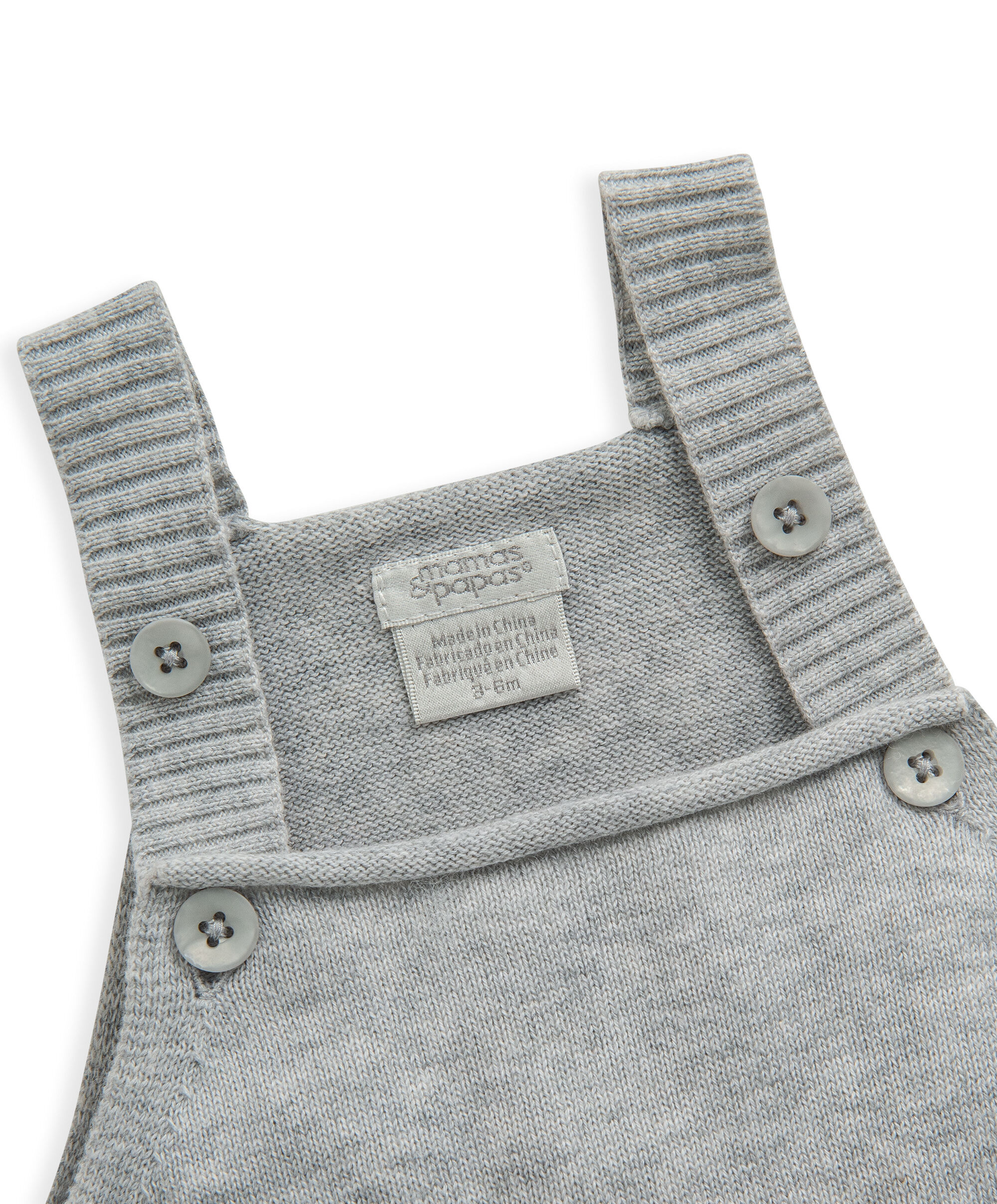 Grey Knit Dungaree image number 5