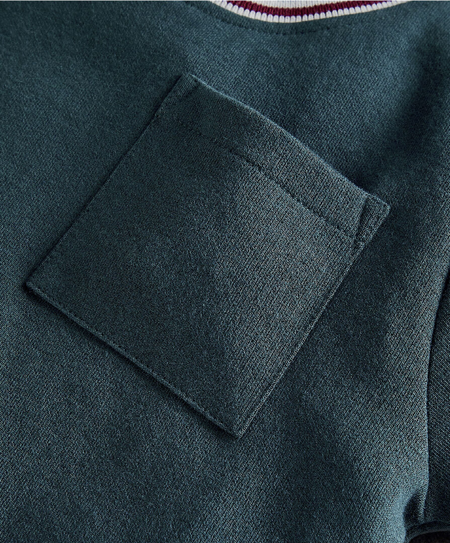 Rib Collar T-Shirt image number 4