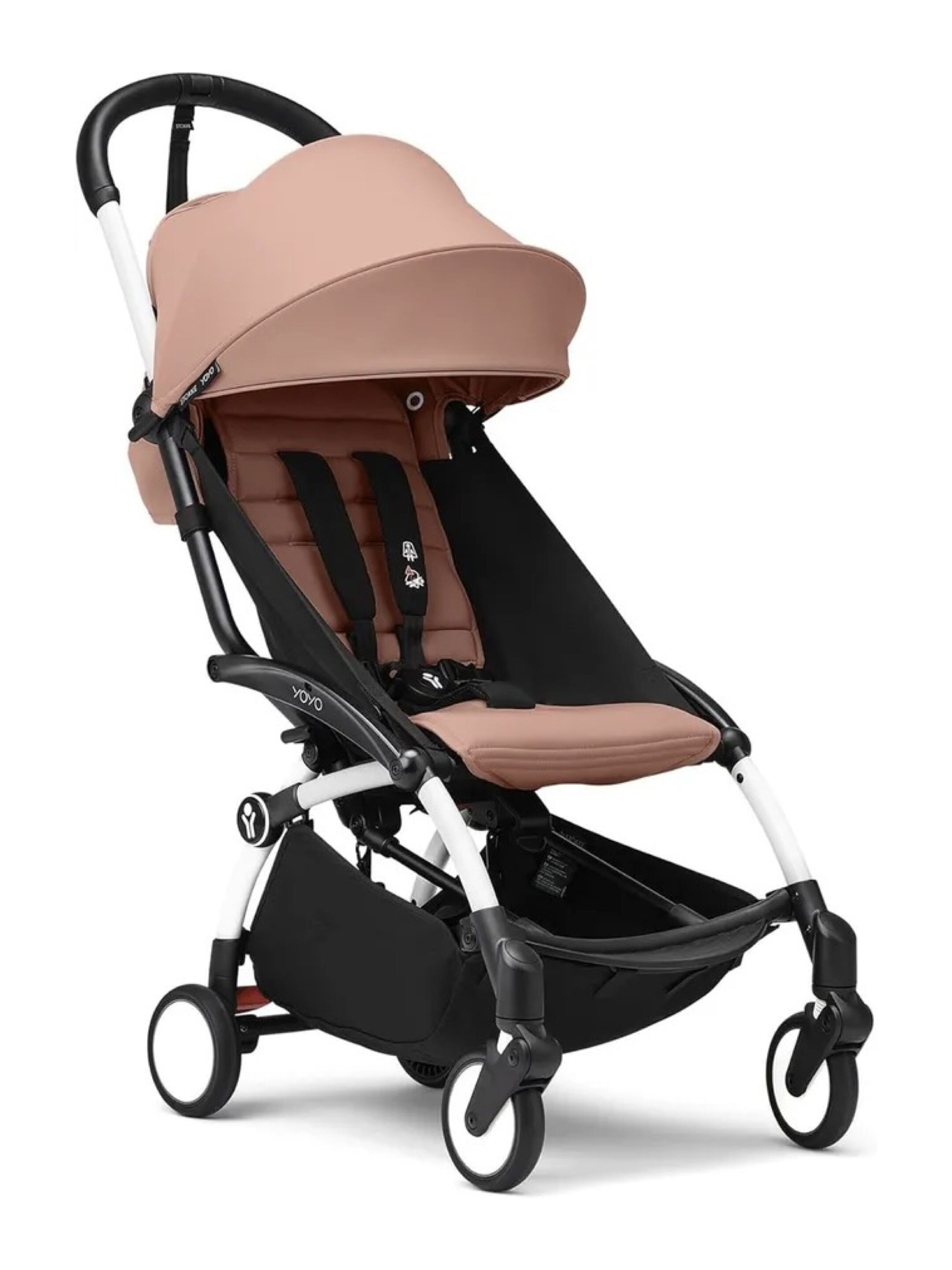 Stokke YOYO3 White Frame with 6+ Color Pack Ginger (2 Pieces)