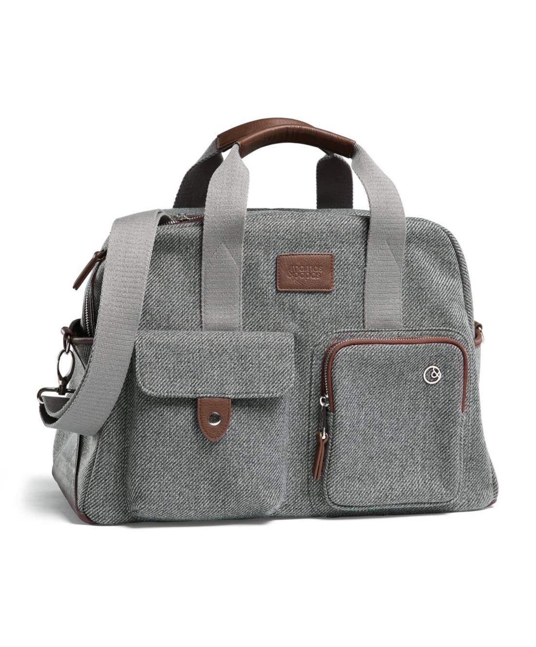 Mamas and papas changing bag cheap grey twill