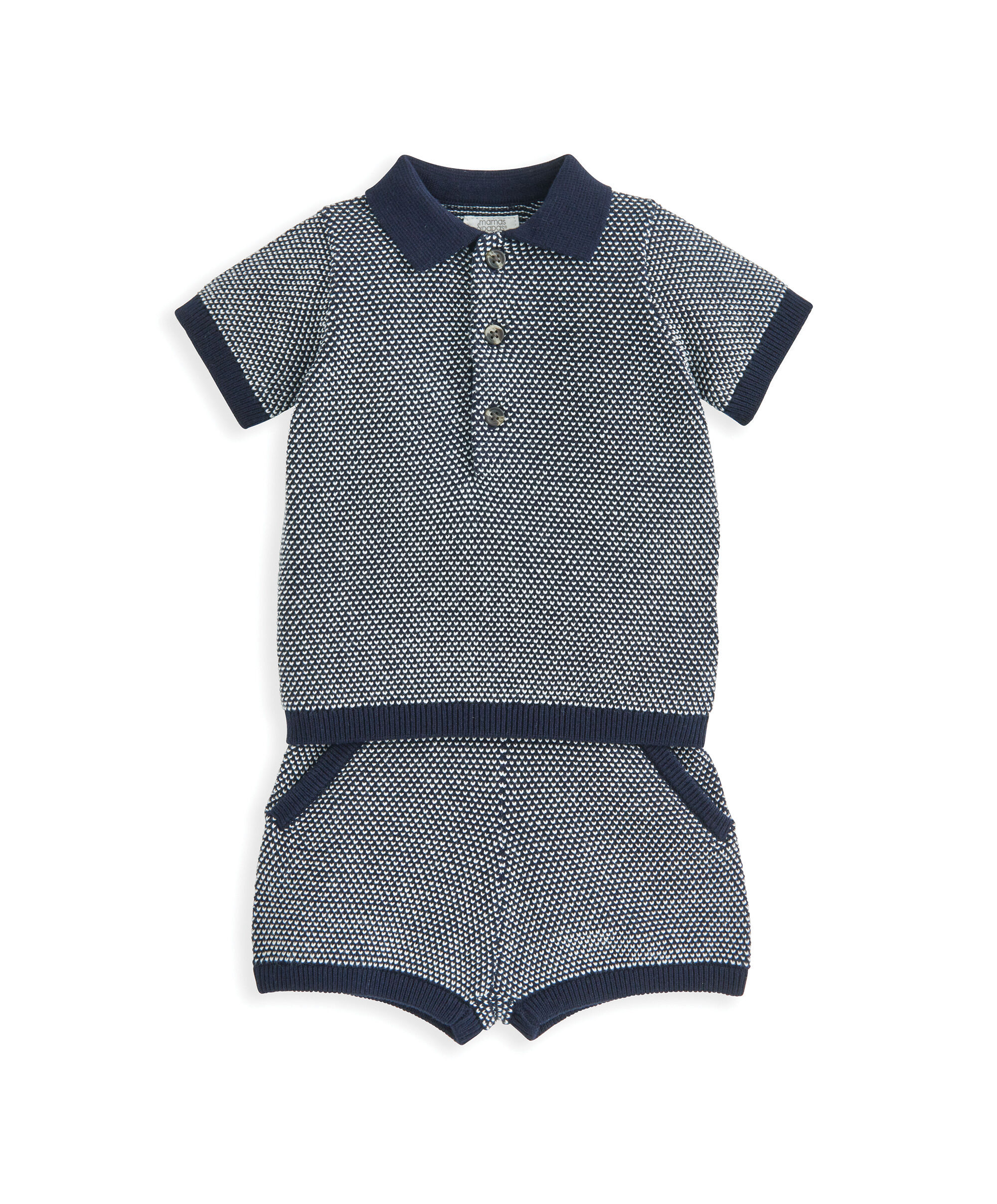 2 Piece Knit Polo & Short Set image number 2