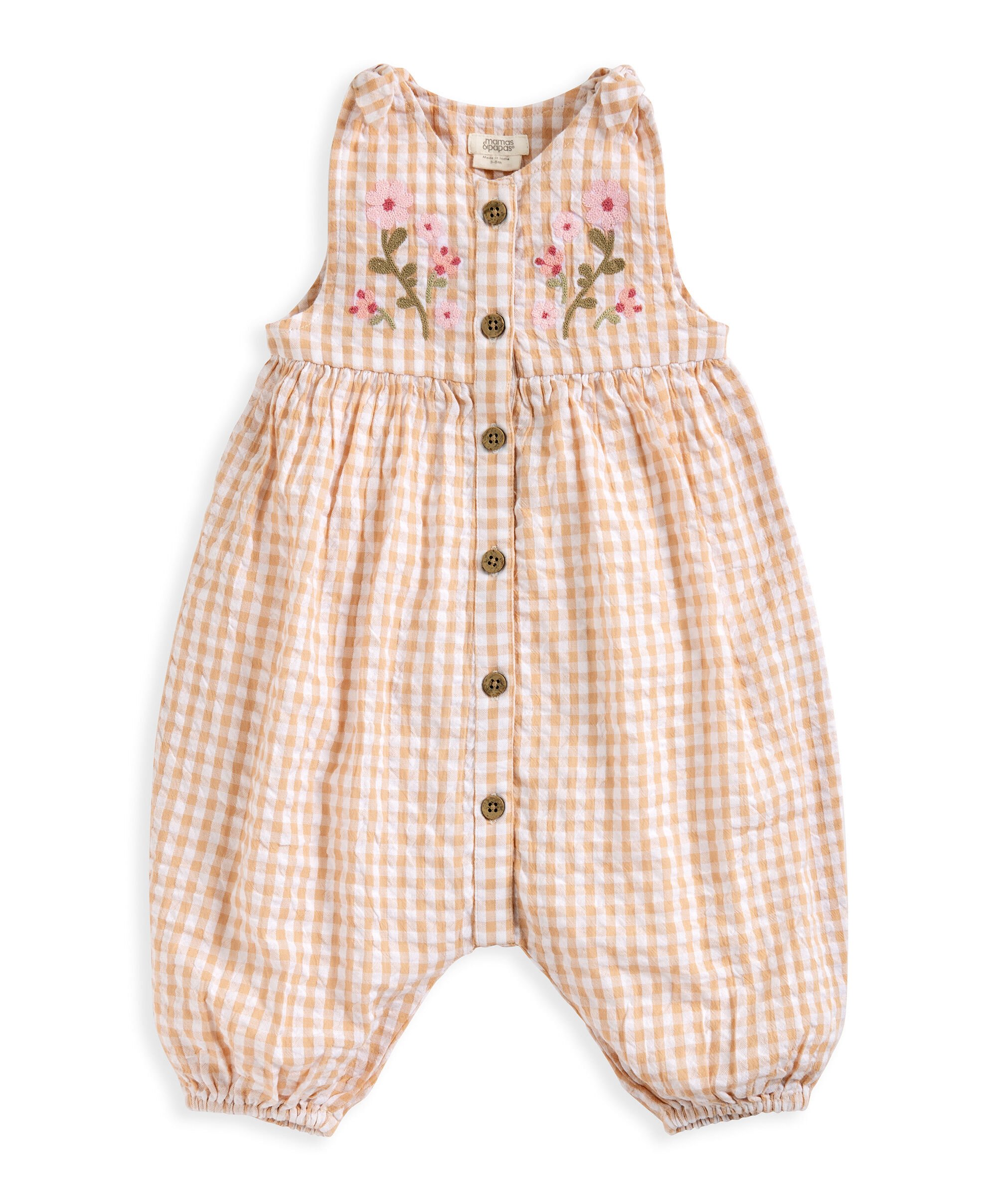 Gingham Dungarees  image number 2