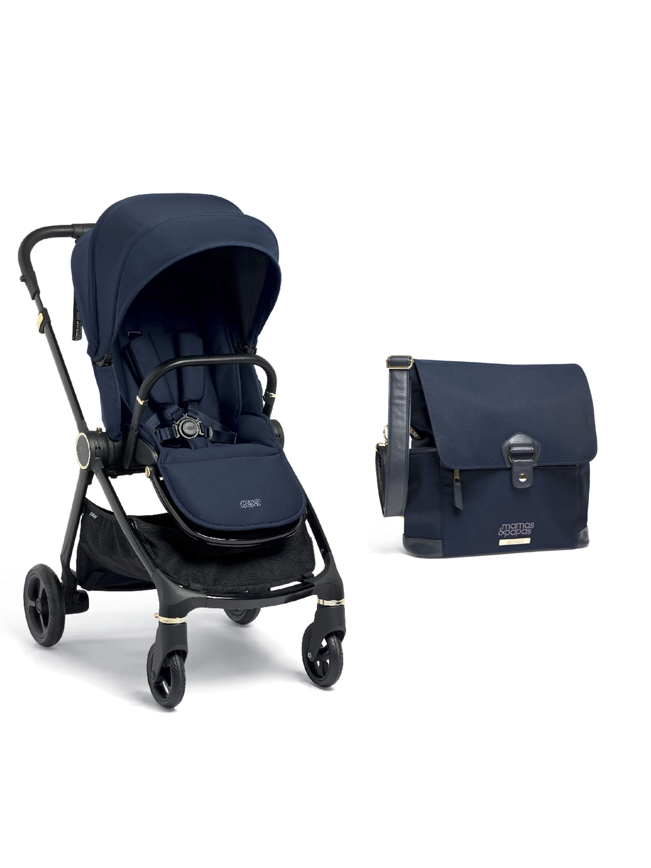 Strada Midnight Pushchair & Changing Bag image number 1