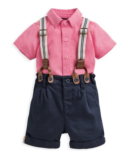 Piece Shirt, Shorts Braces Set - Main Image