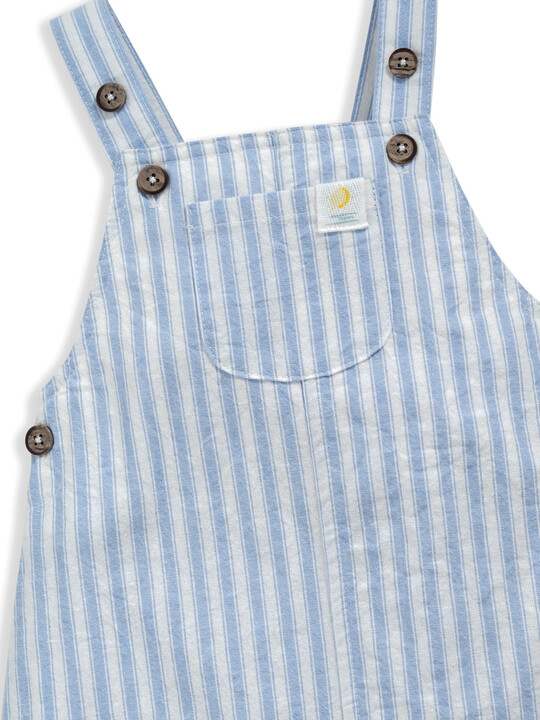 Textured Striped Dungaree image number 3