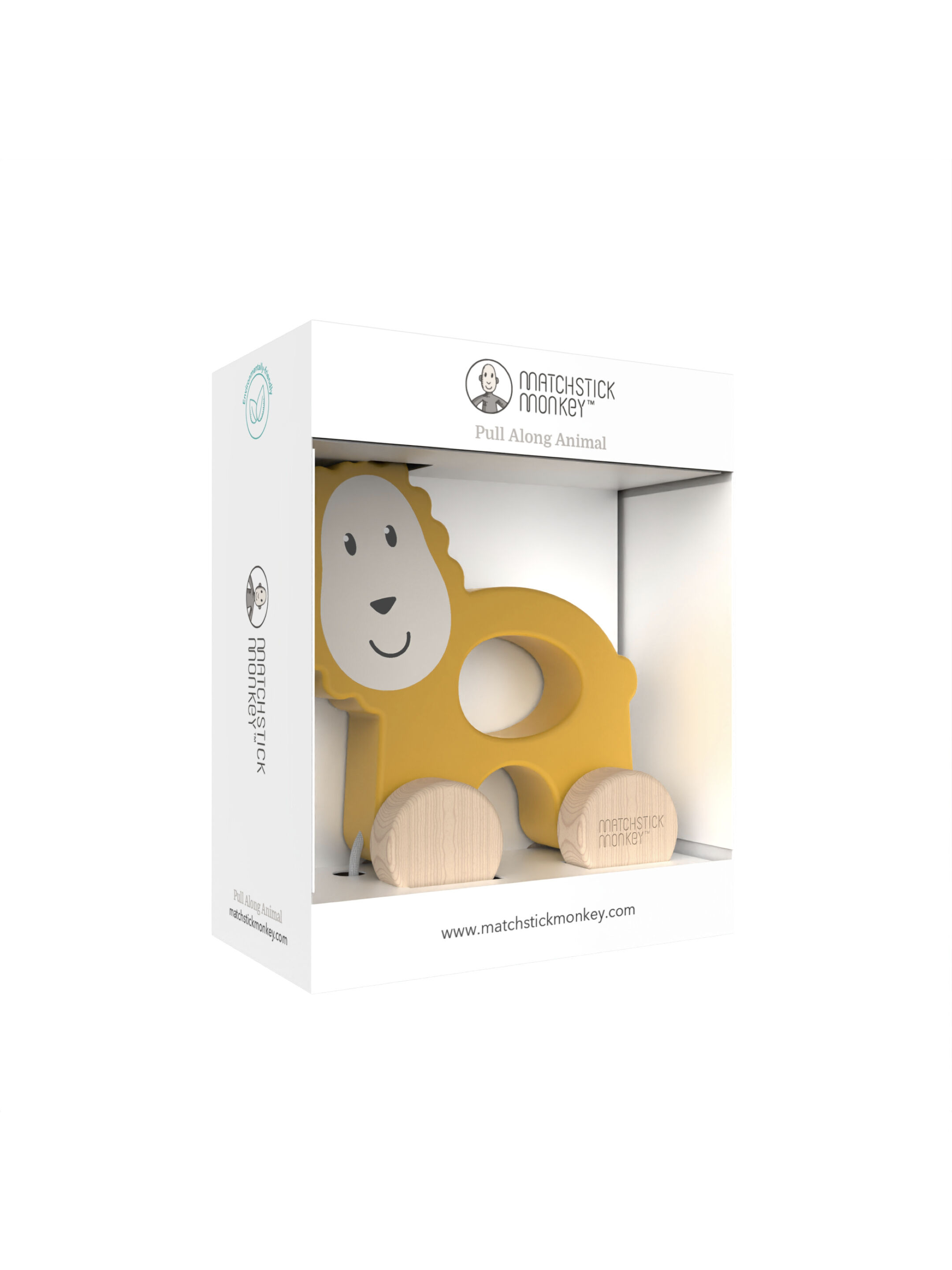 Matchstick Monkey Playtime Pull Along Animal - Ludo Lion image number 4