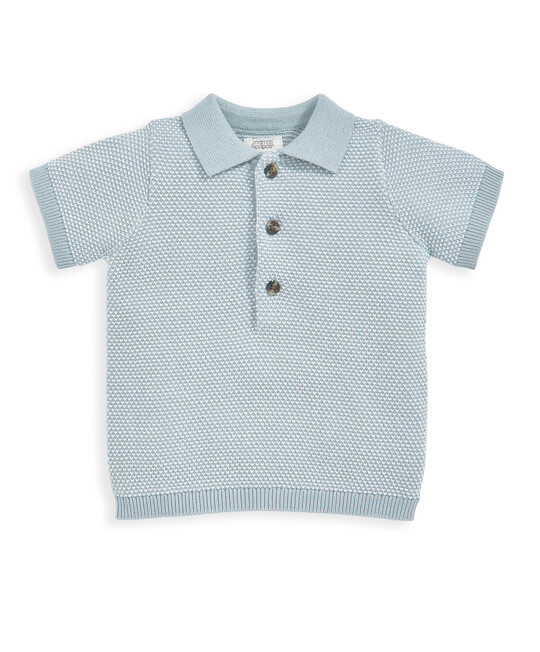 2 Piece Knitted Polo and Short Set image number 3