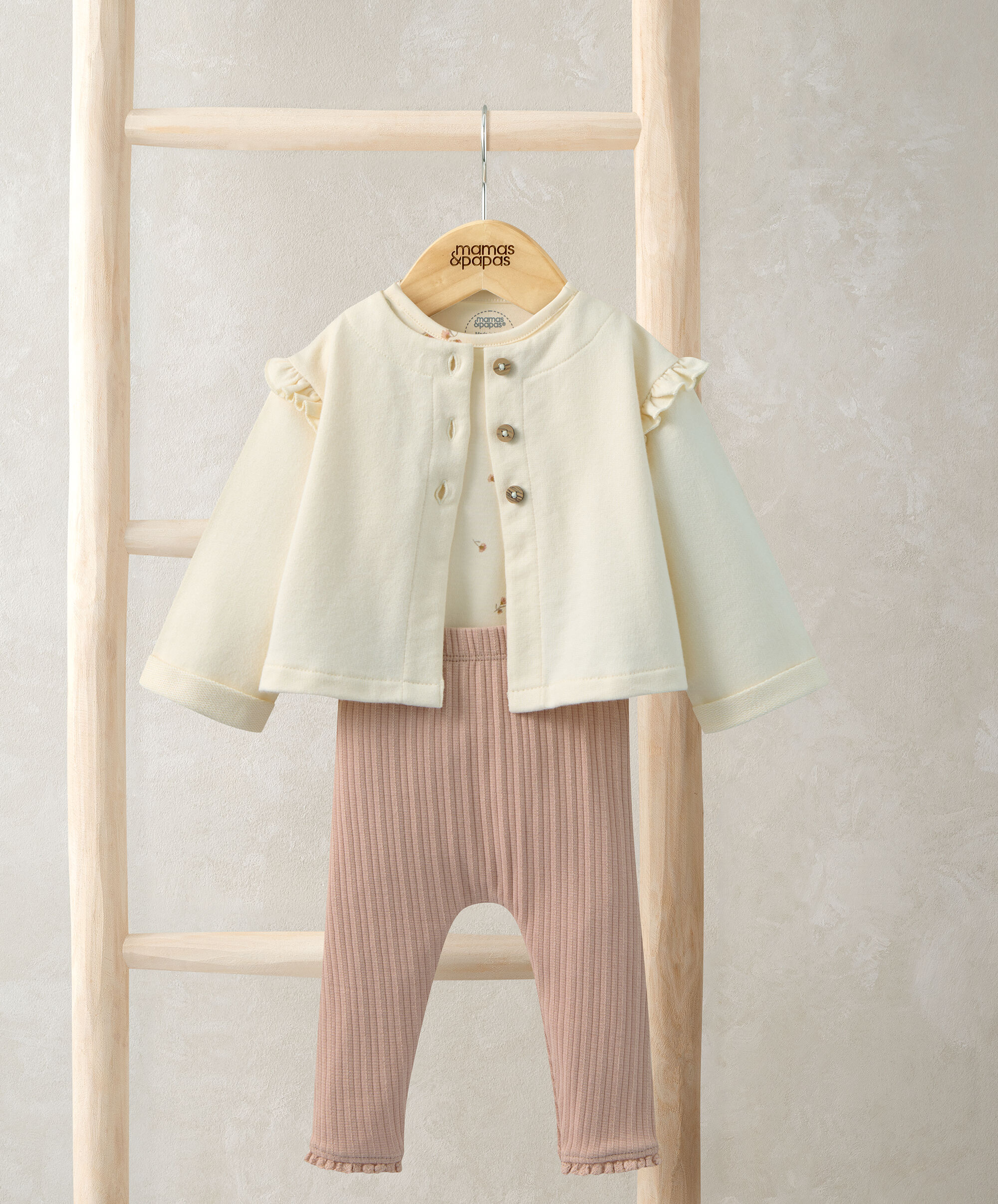 Jersey Jacket, Leggings & Daisy Bodysuit