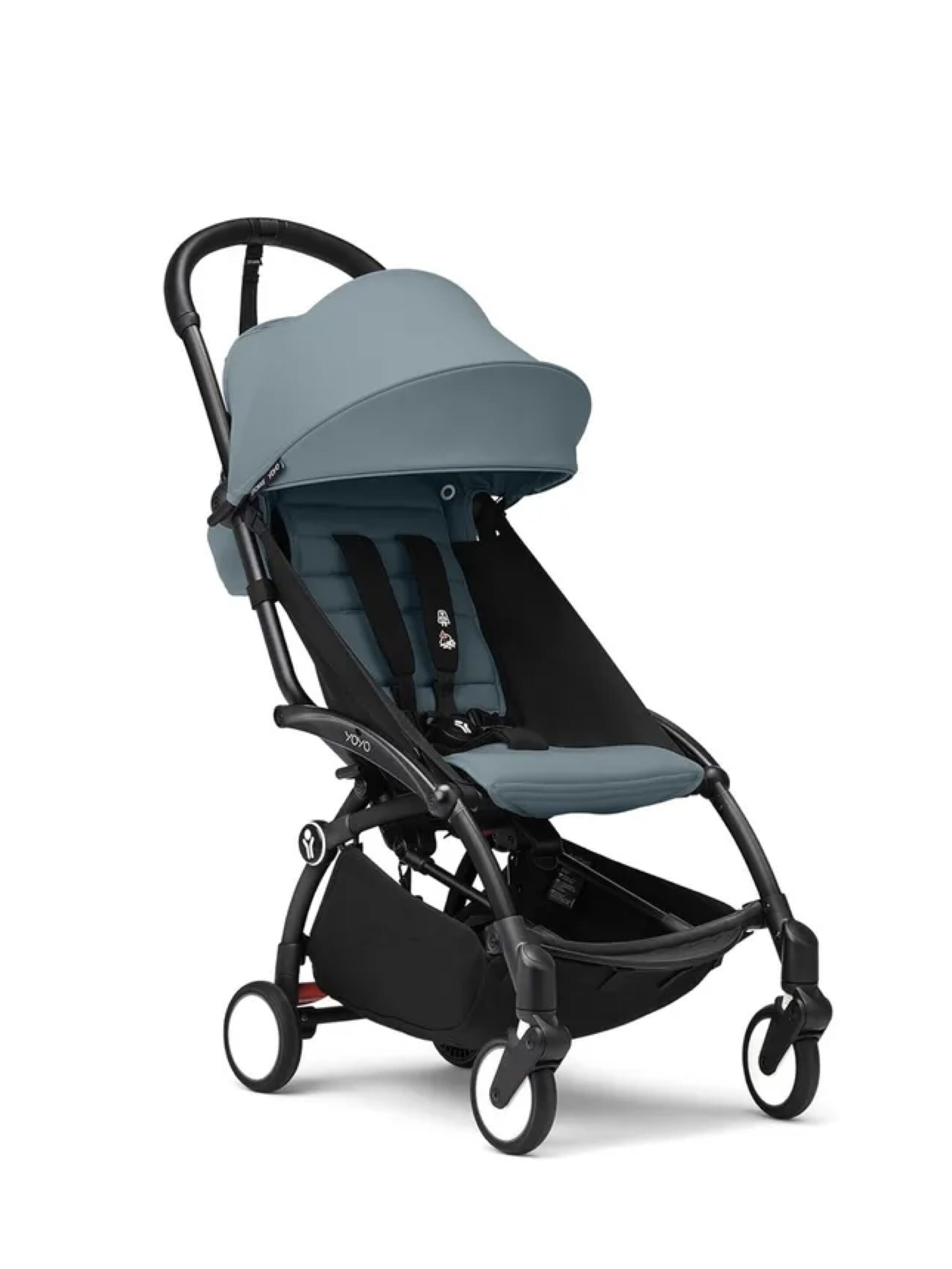 Stokke YOYO3 Black Frame with 6+ Color Pack Aqua (2 Pieces)