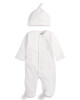 Velour Cloud All-in-One with Hat - 2 Piece Set - White image number 1