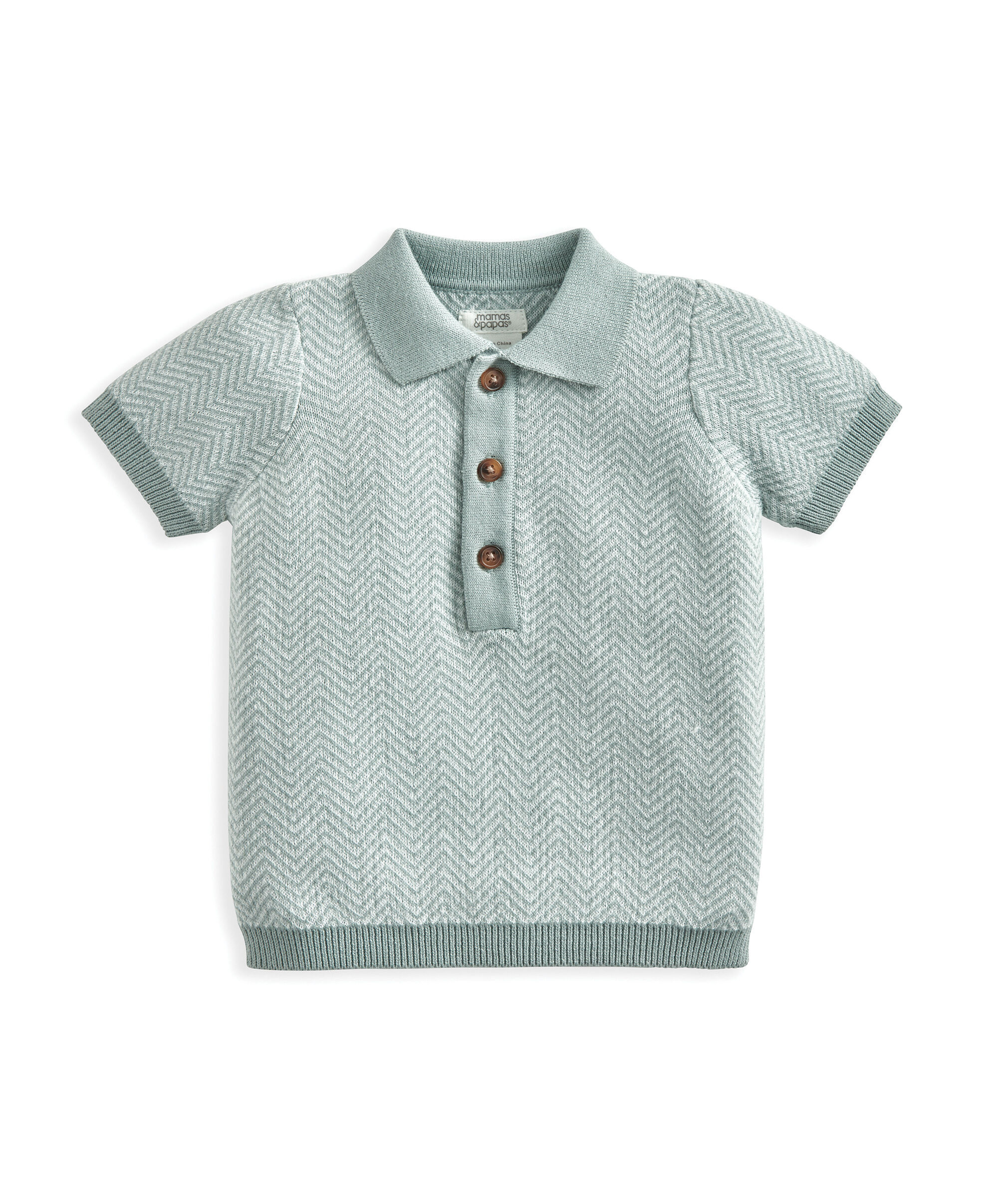 Short Sleeve Knit Polo image number 2