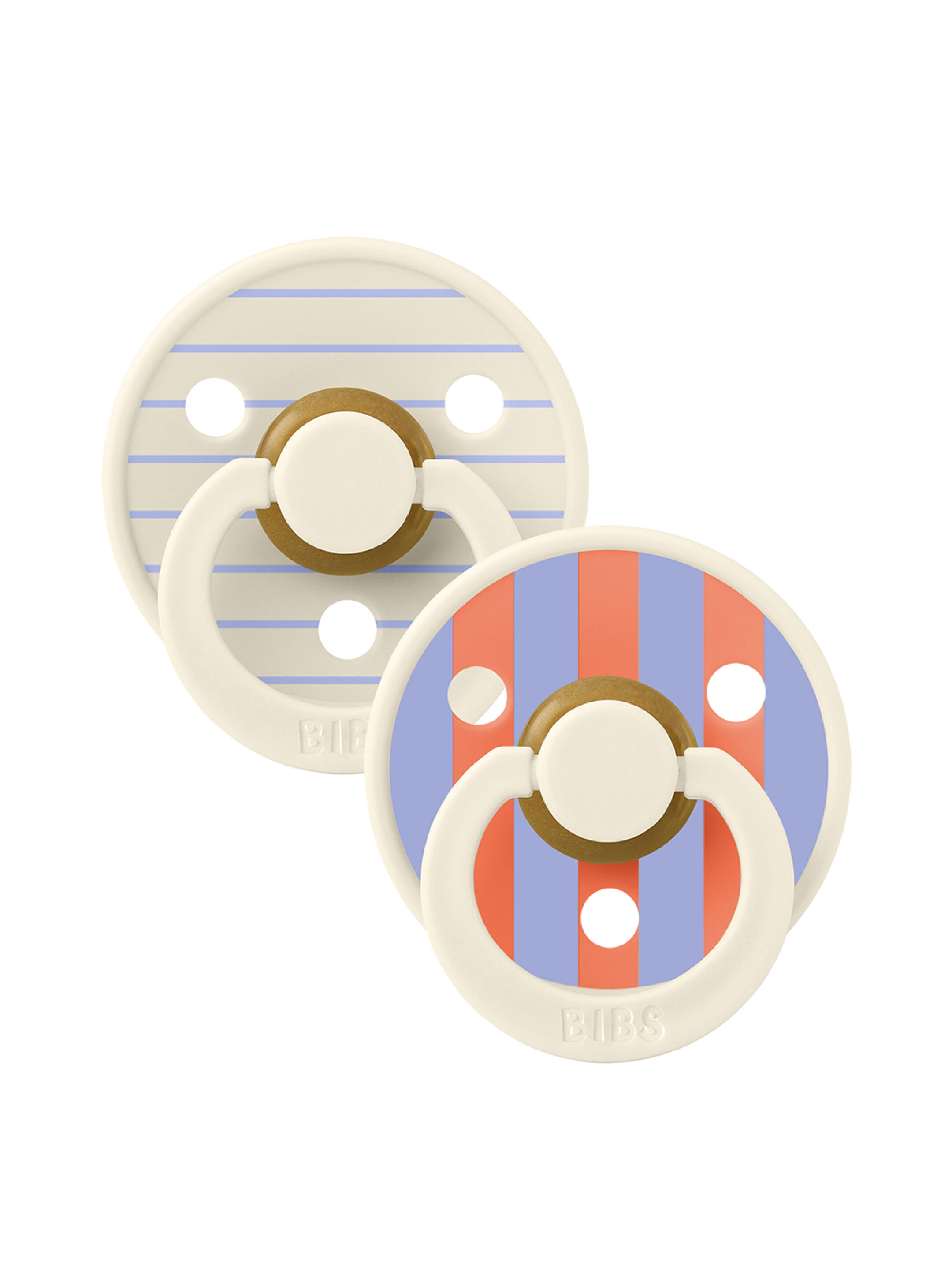 Bibs 2 Pack Colour Pin Latex S2 - Ivory Hush Mix (6+ months) image number 1