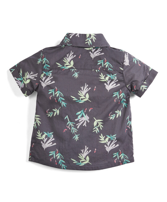 Seaweed Print Shirt - Navy image number 2