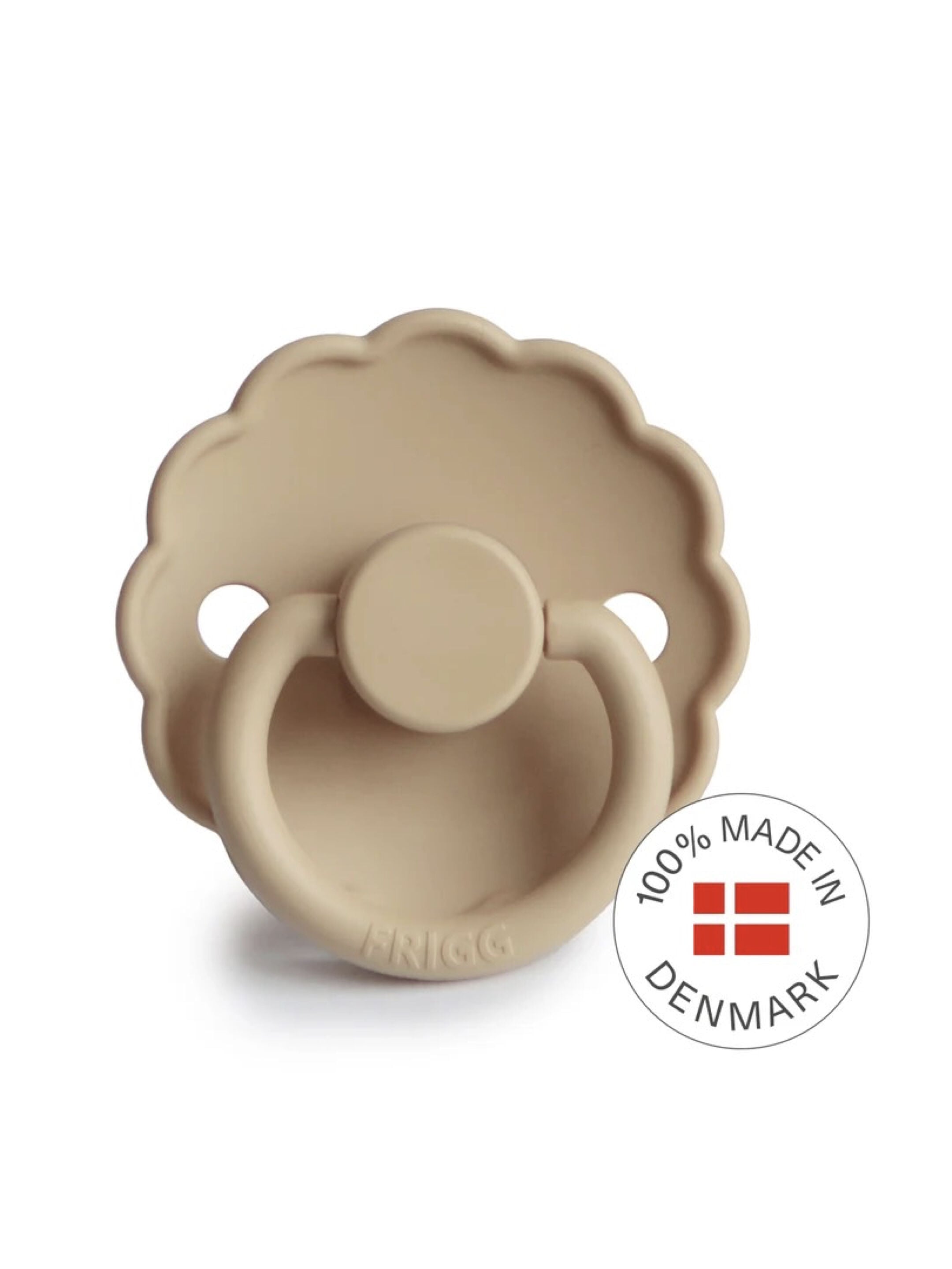 FRIGG Daisy Silicone Baby Pacifier 0-6M 2-Pack Aurora/Croissant - Size 1 image number 3