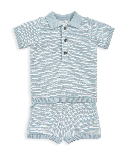 2 Piece Knitted Polo and Short Set image number 2