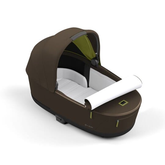 Cybex PRIAM Khaki Green Lux Carry Cot with Matt Black Frame image number 4