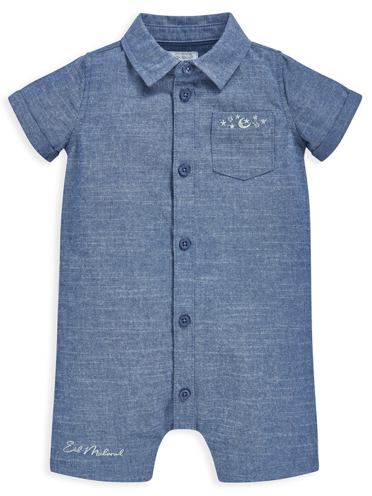 Chambray Romper image number 1