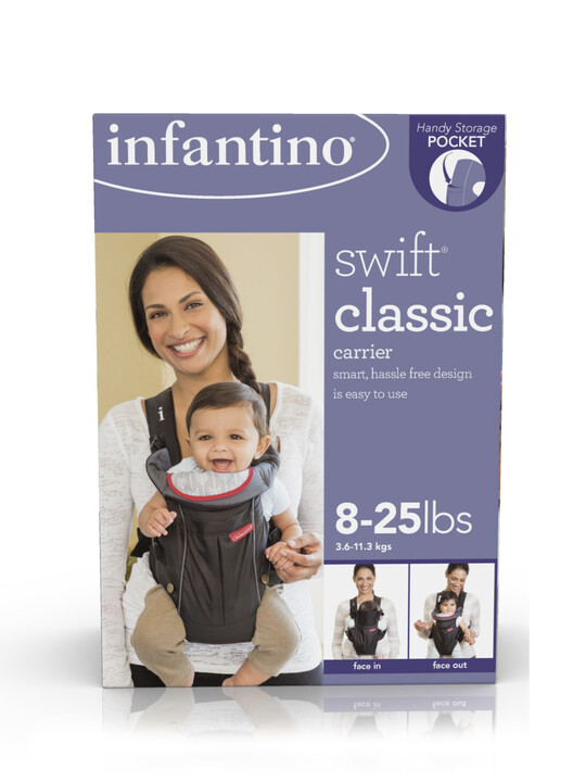 Infantino Swift Baby Carrier with Pocket - Black image number 5