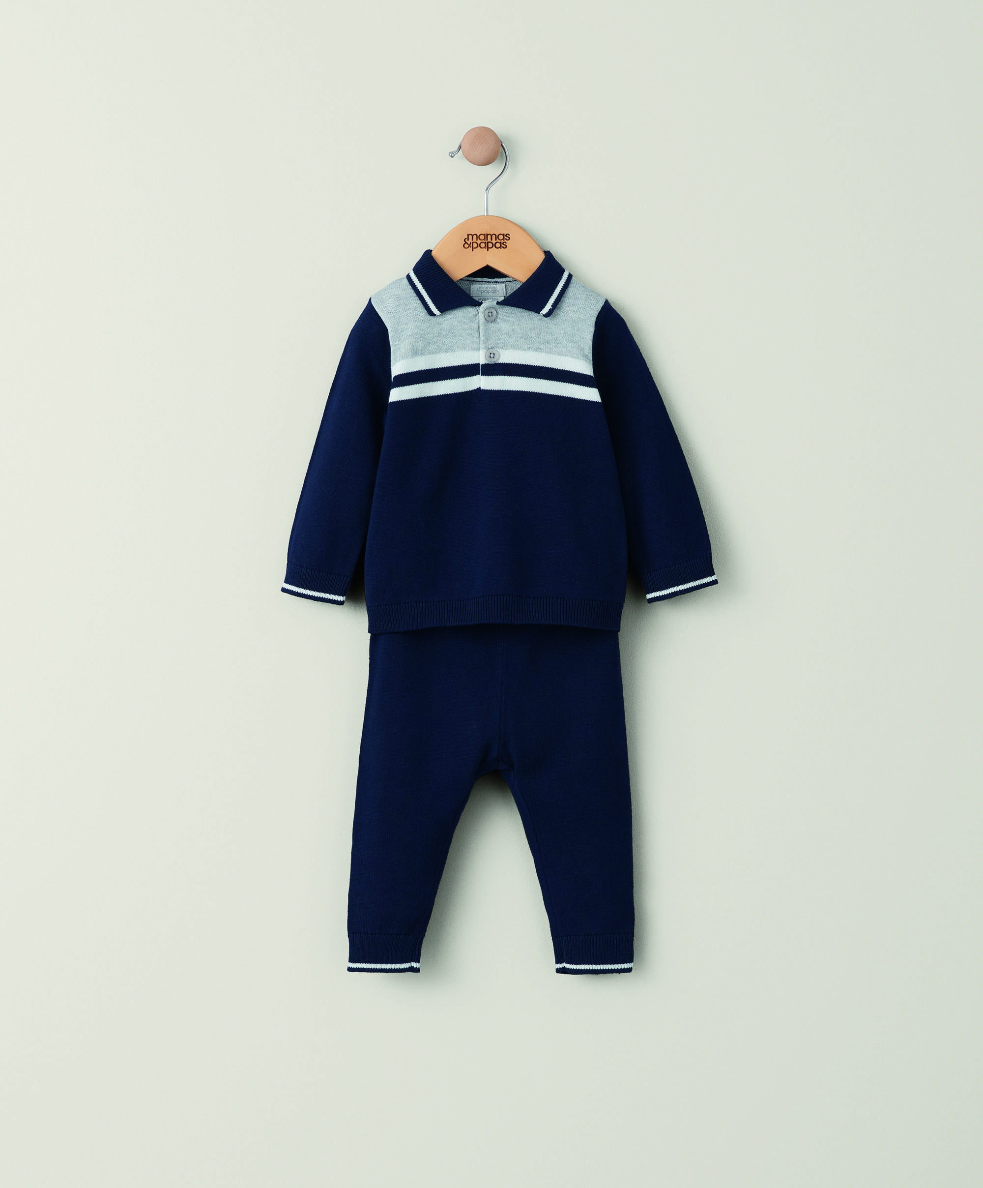 2 Piece Navy Knit Set image number 4
