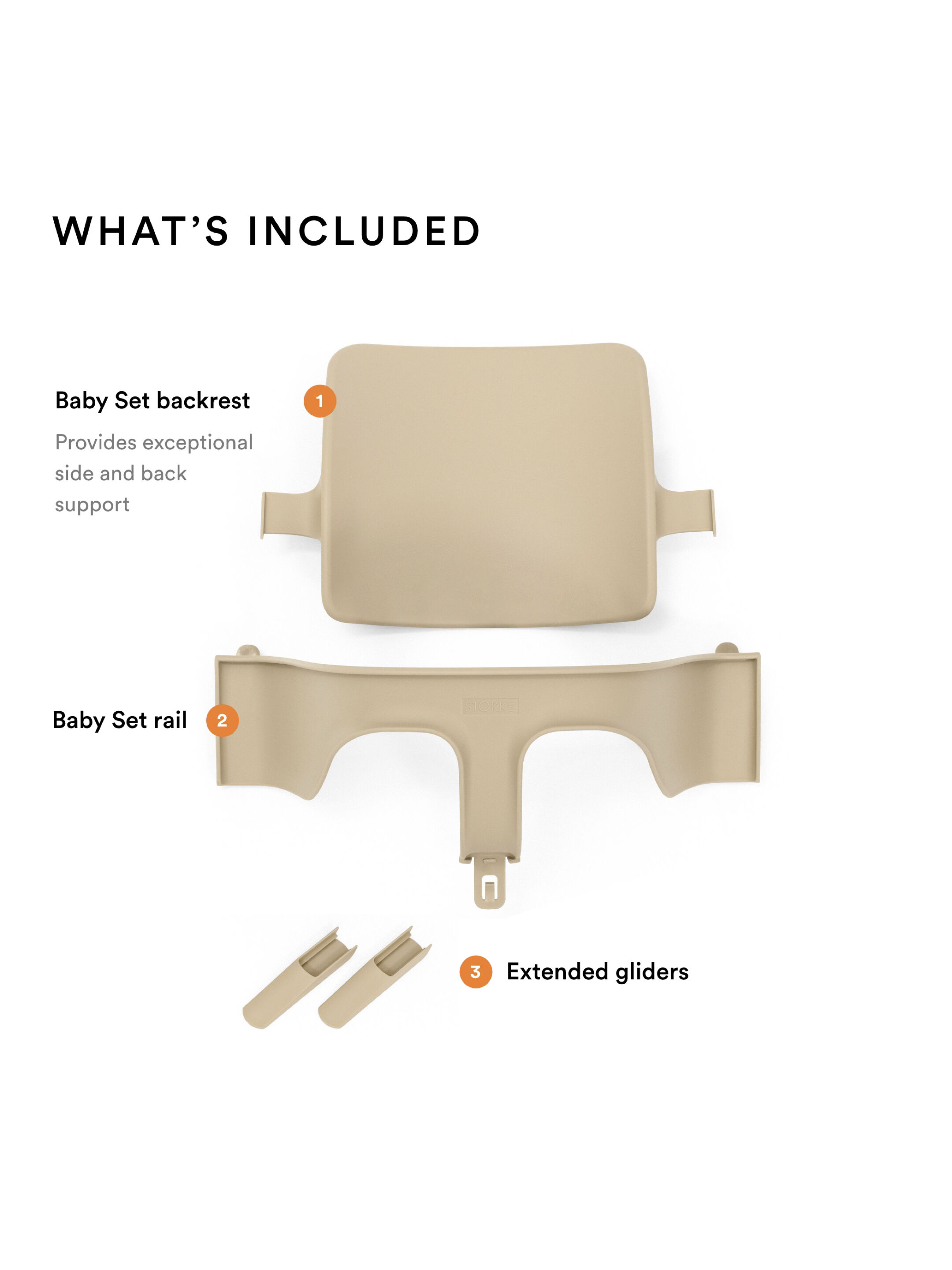 Stokke Tripp Trapp Baby Set - Hazy Grey image number 3