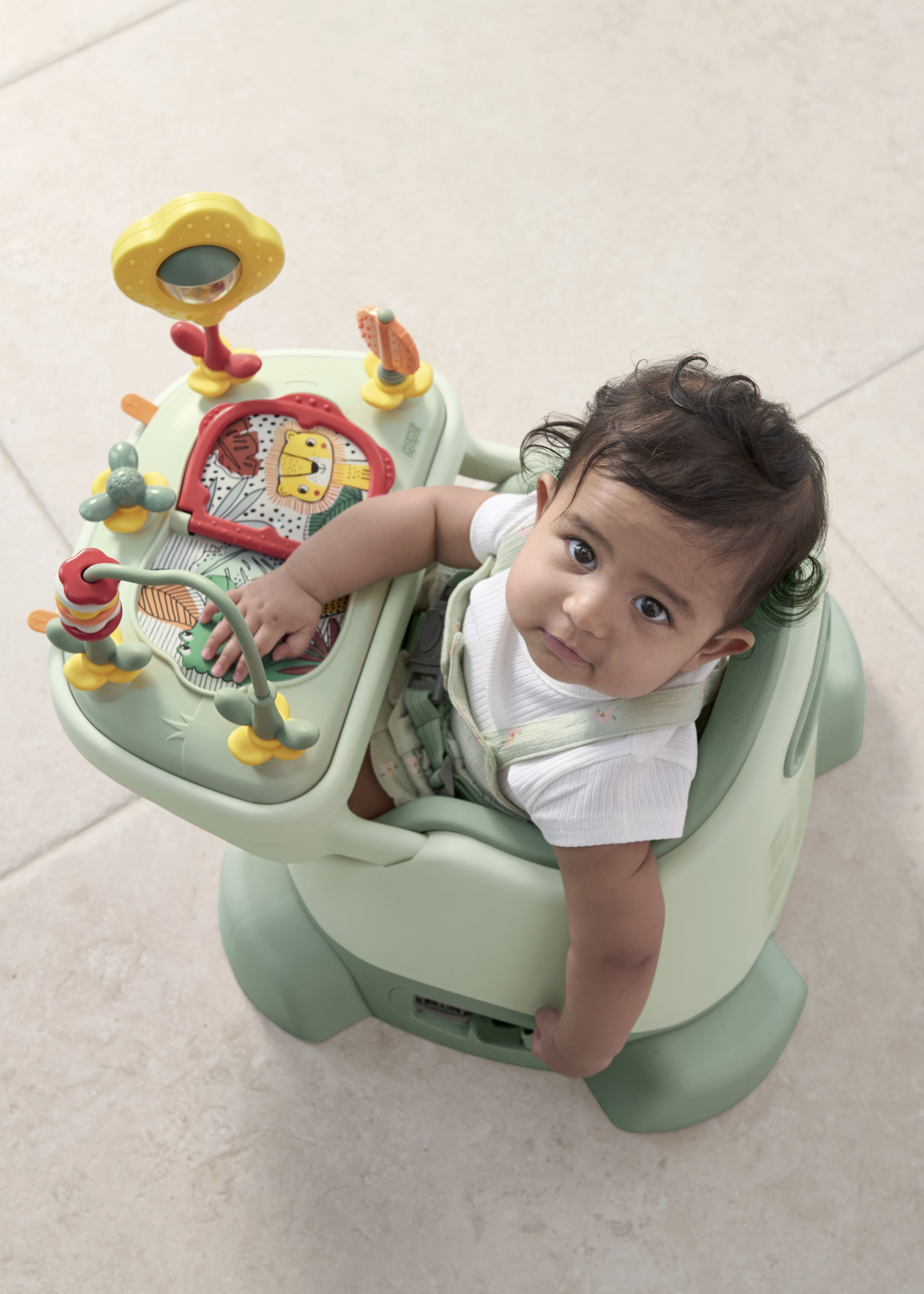 Bug 3-in-1 Floor & Booster Seat with Activity Tray - Eucalyptus image number 3