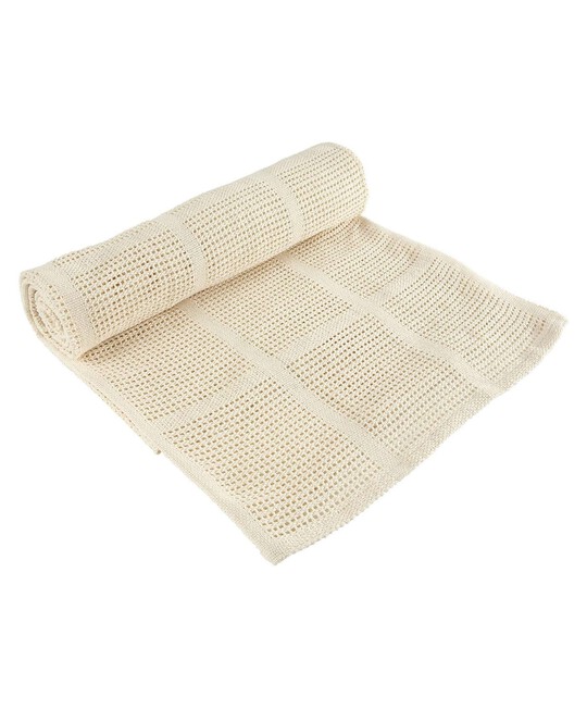 Cream Cellular Blanket - Small image number 2