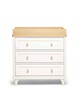 Lucca 3 Drawer Nursery Dresser & Changer Unit - Ivory Oak image number 5