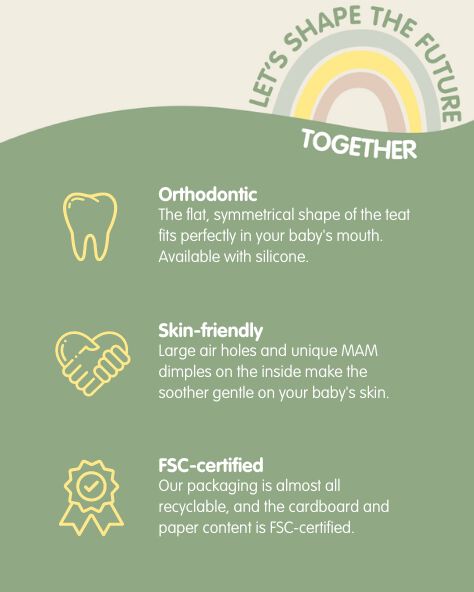 Mam Baby Original Silicone Pacifier - 2-6 M | Sealife Pink & Beige - Pack of 2 image number 6