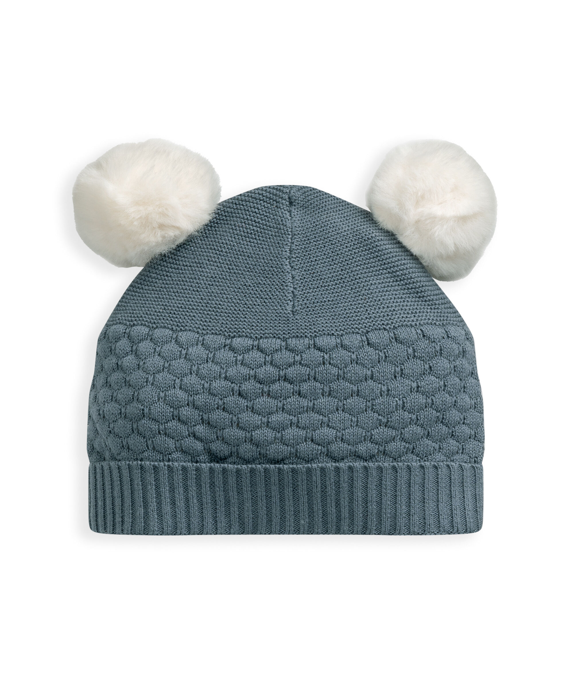 Petrol Blue Knitted Pom Hat image number 1