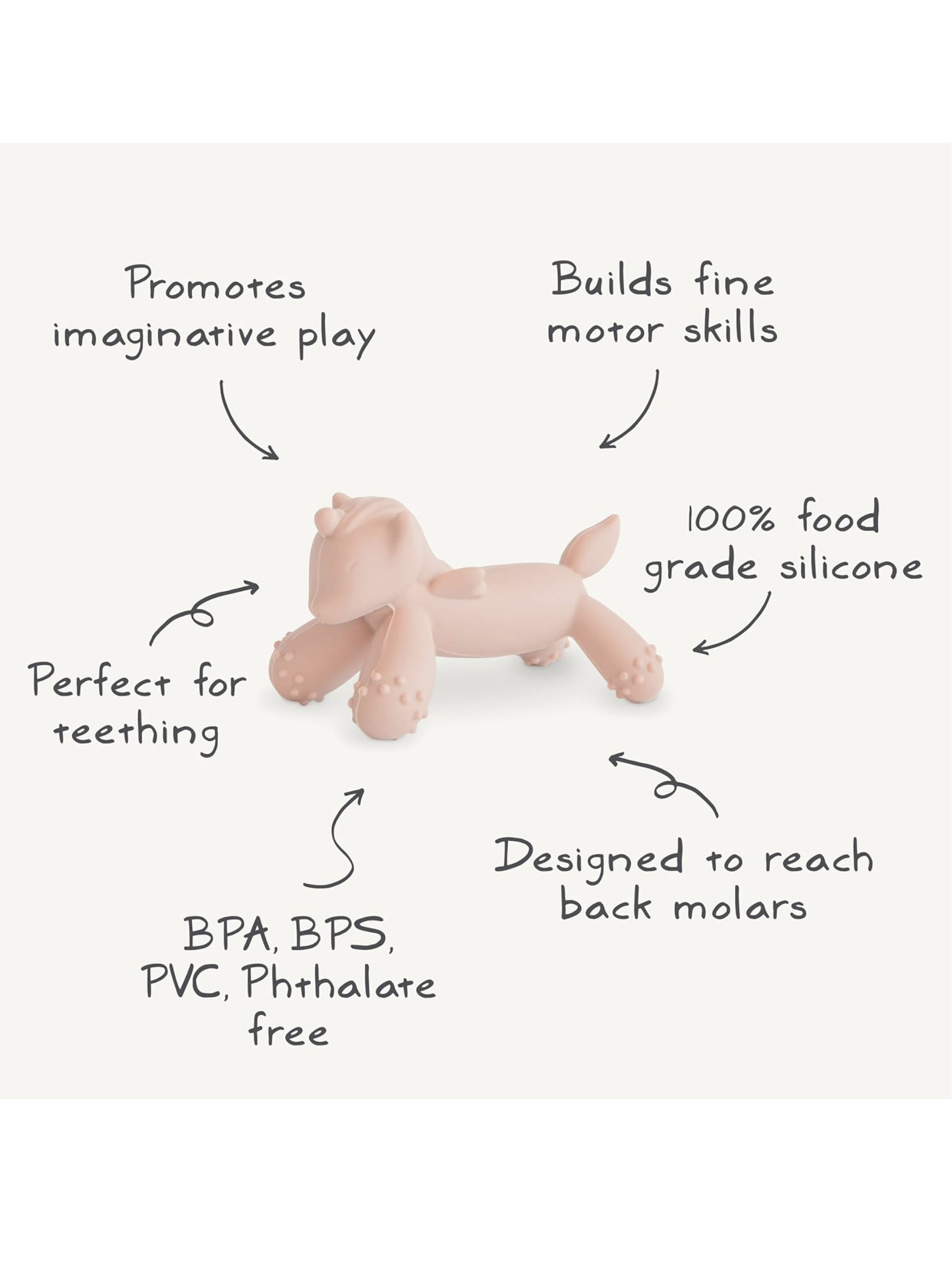 Mushie Unicorn Figurine Teether&nbsp; image number 8