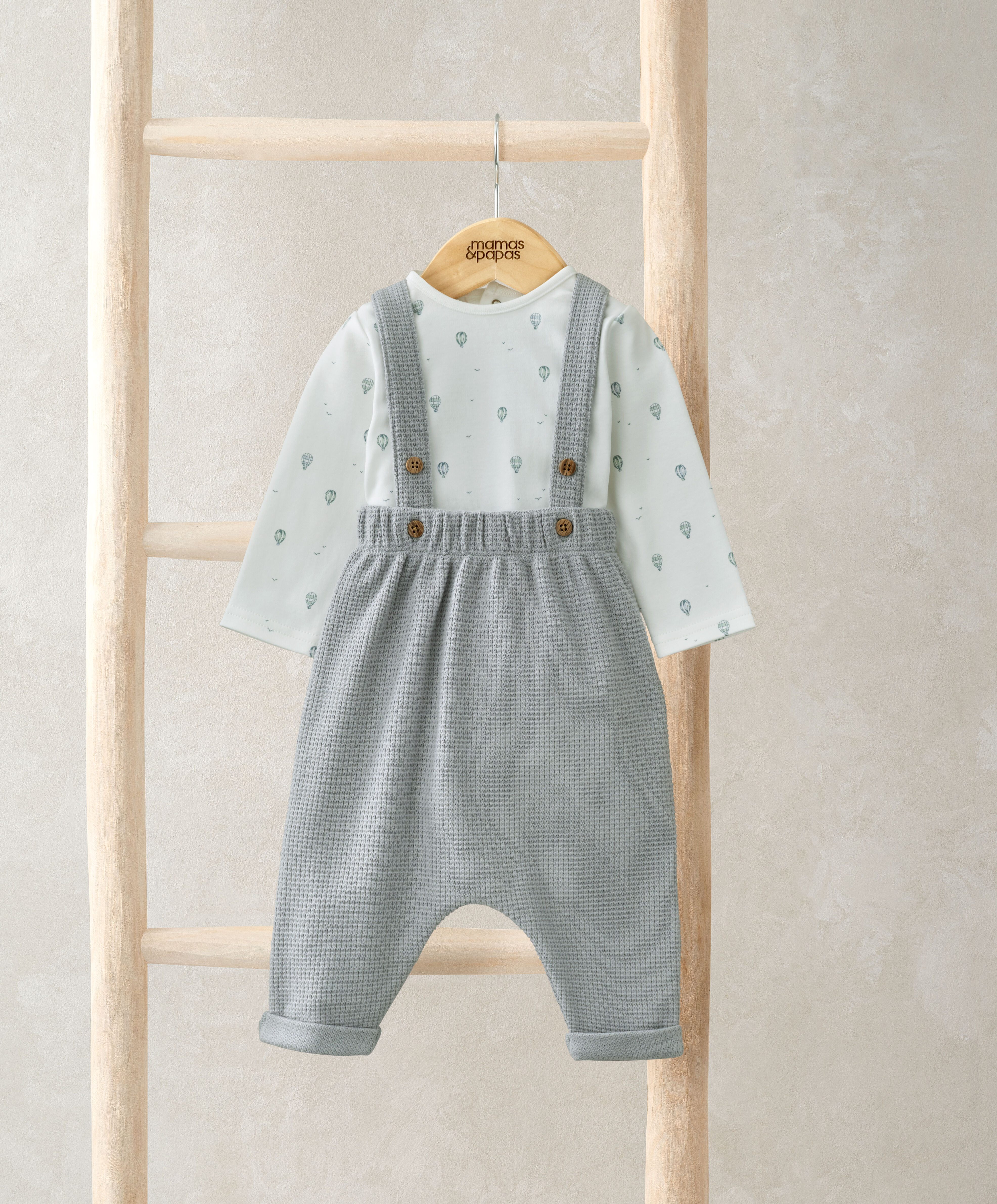 2 Piece Blue Dungaree Set