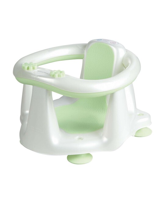 Acqua Bambino Bath Seat  - Pearl White / Soft Lime image number 1
