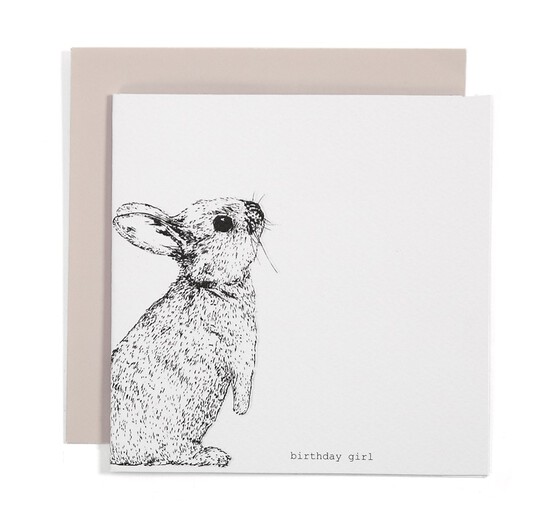 Card - Birthday Girl Rabbit image number 1