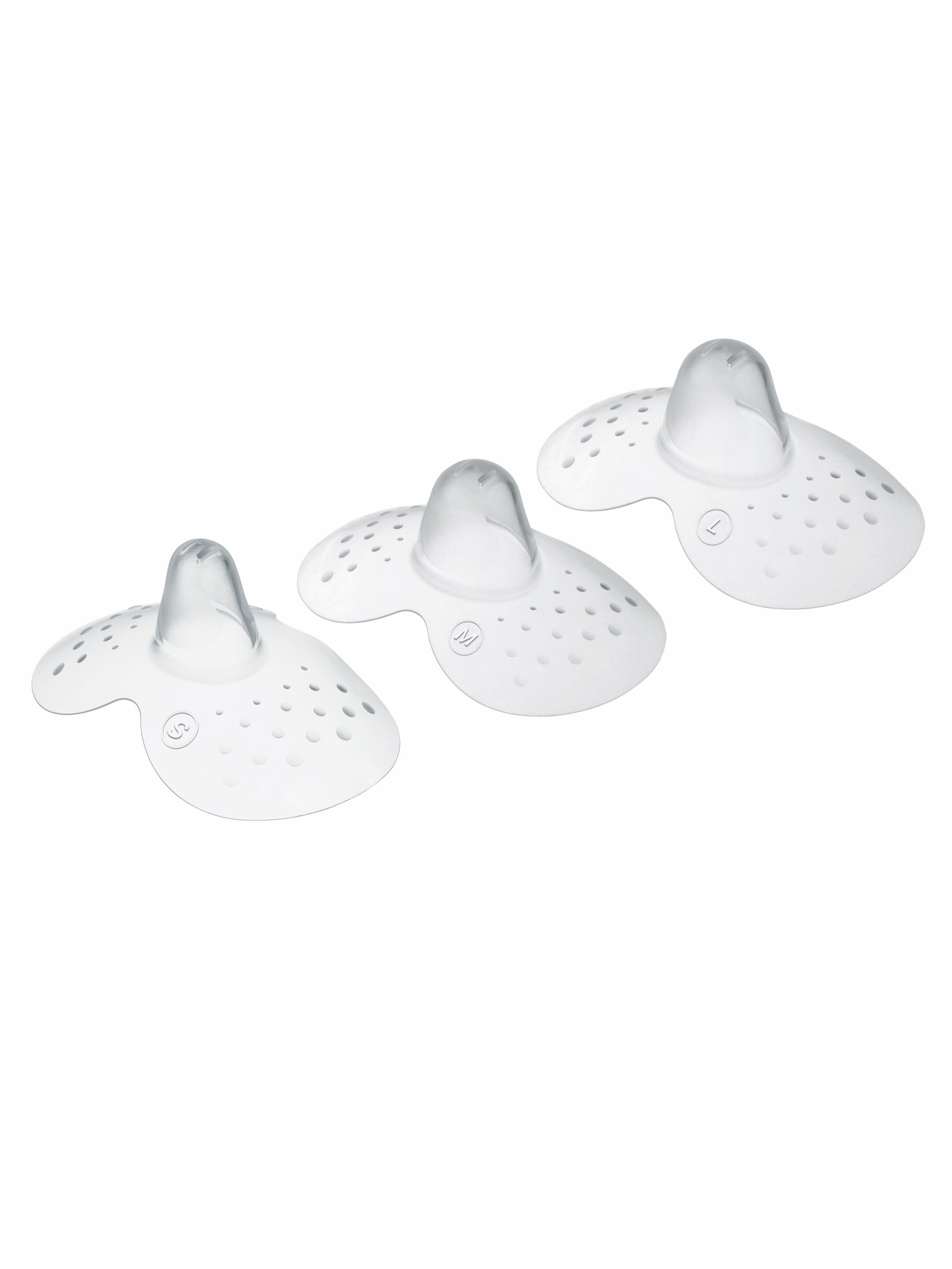 Mam Baby Nipple Shield  Breastfeeding - 0 M+ | Clear  Clear  - Size- S | Pack of 3