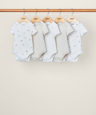 Born Wild Sleepsuits (Pack of 3) - Sand