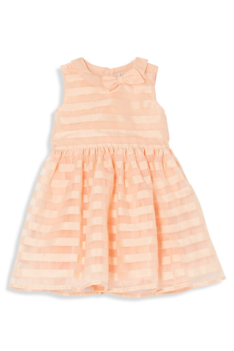 Striped Organza Bow Dress image number 1