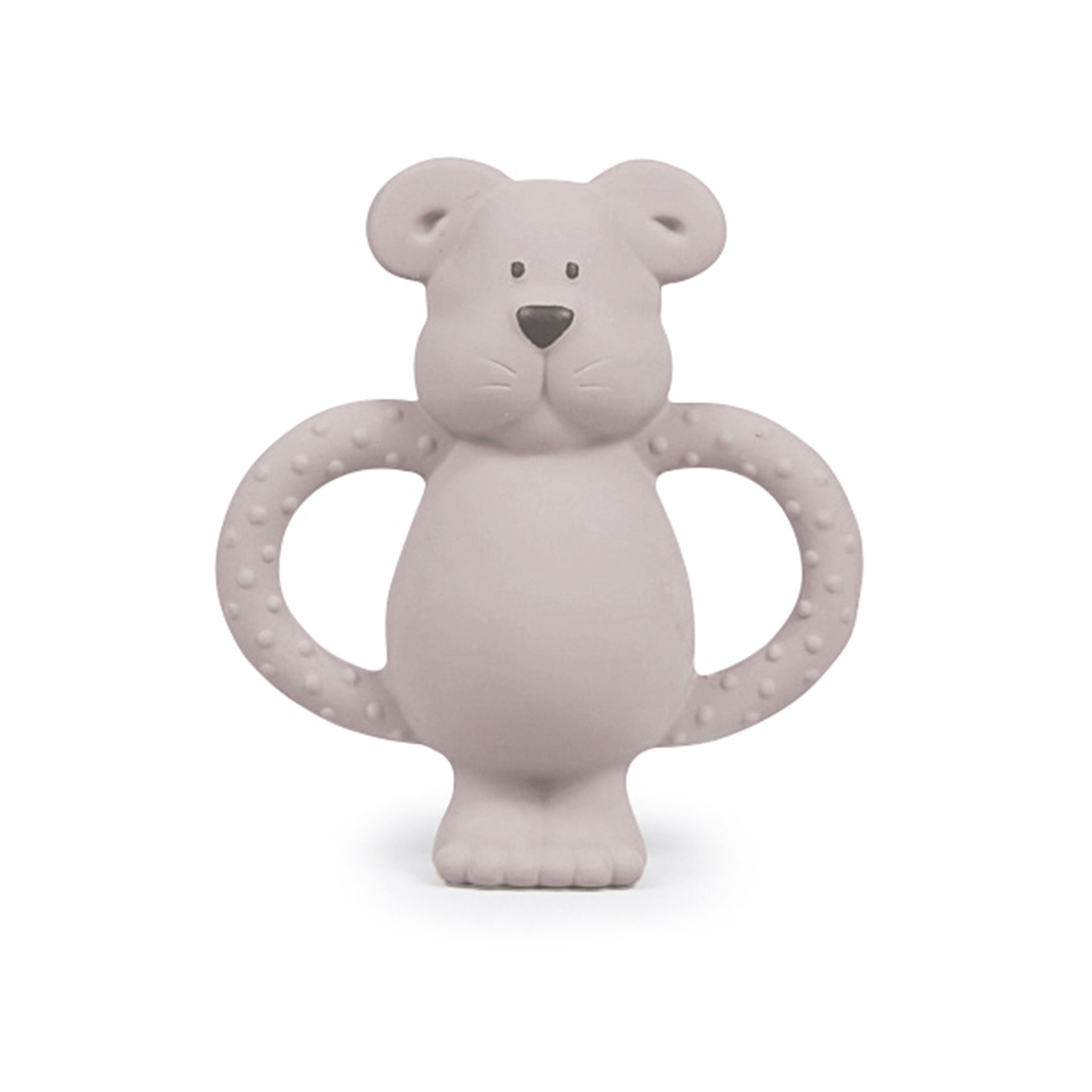 Albert Bear Natural Rubber Teether - Blush
