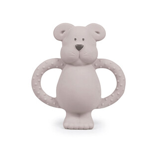 Albert Bear Natural Rubber Teether - Blush