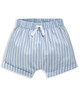 Woven Textured Stripe Short image number 1